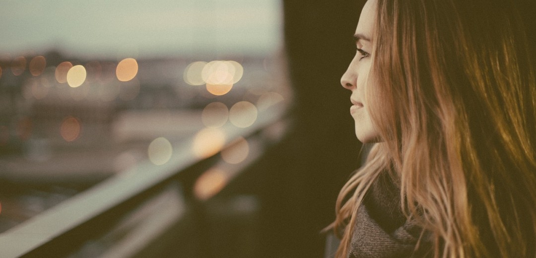 Woman looking onward